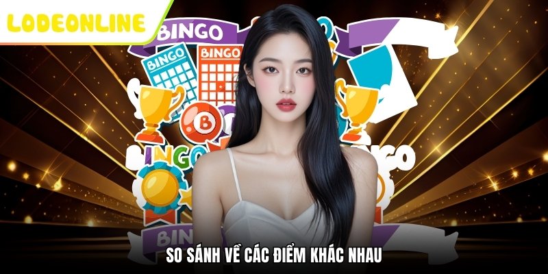 So sánh về các điểm khác nhau